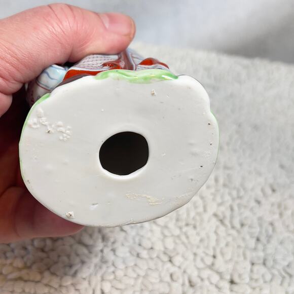 Chinese Famille Rose Porcelain Fu Lu Shou Figurine FU God Of Good Fortune 6.5" - Picture 7 of 15